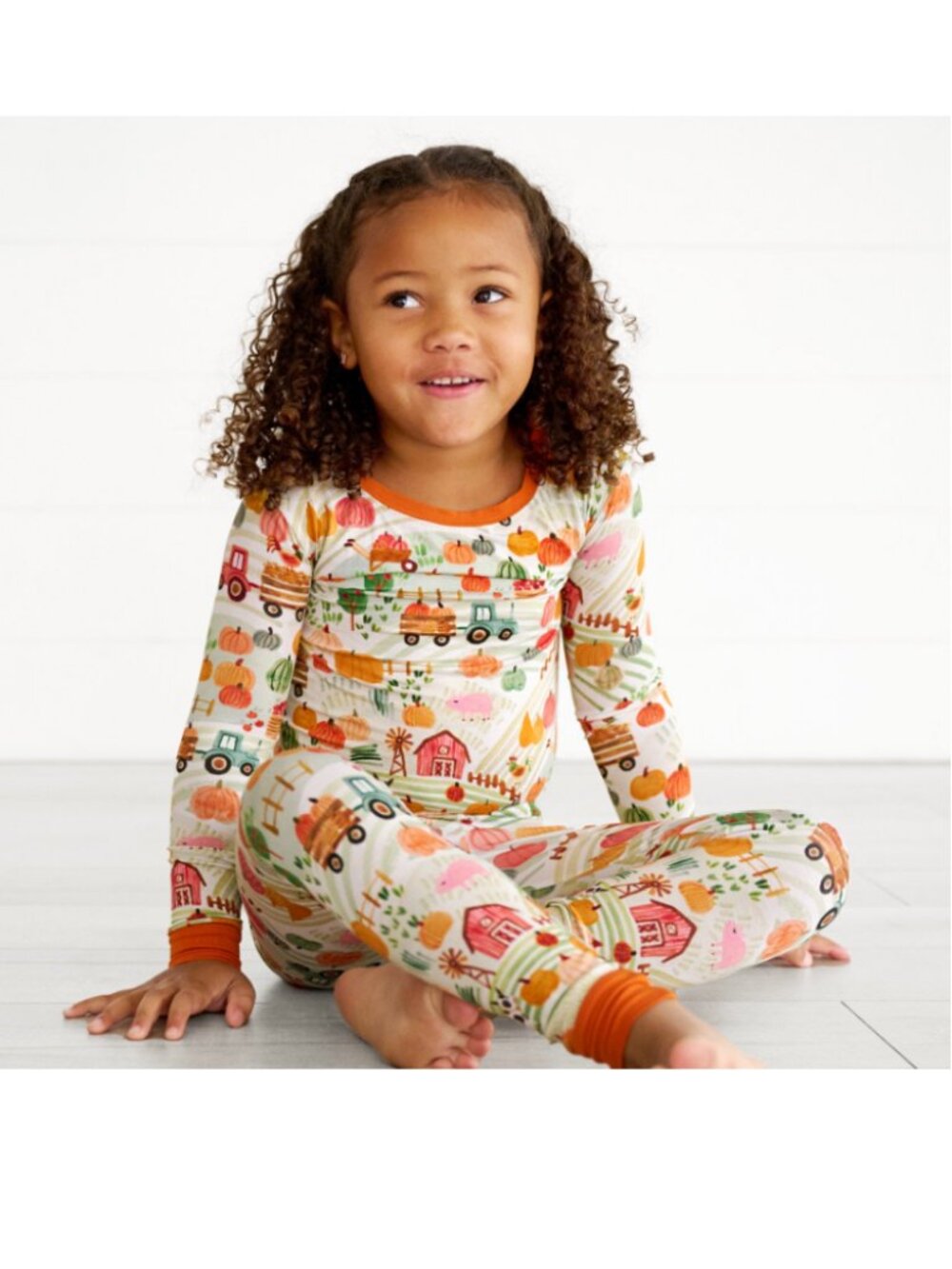 NWT Little Sleepies Happy Harvest Long Sleeve Two-Piece Pajama Set Size: 5/6